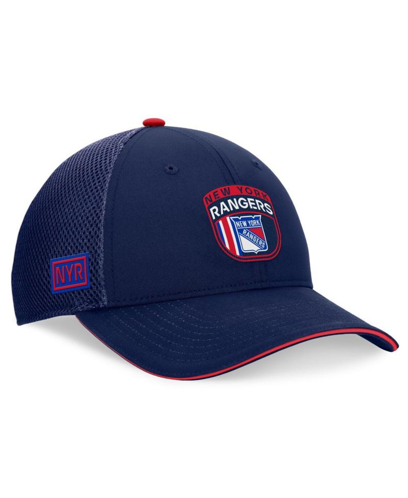 Men's Navy New York Rangers 2024 NHL Draft on Stage Trucker Adjustable Hat