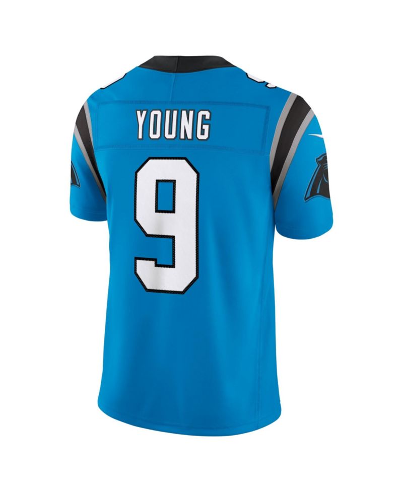 Men's Bryce Young Blue Carolina Panthers Alternate Vapor F.U.S.E. Stitched Limited Jersey