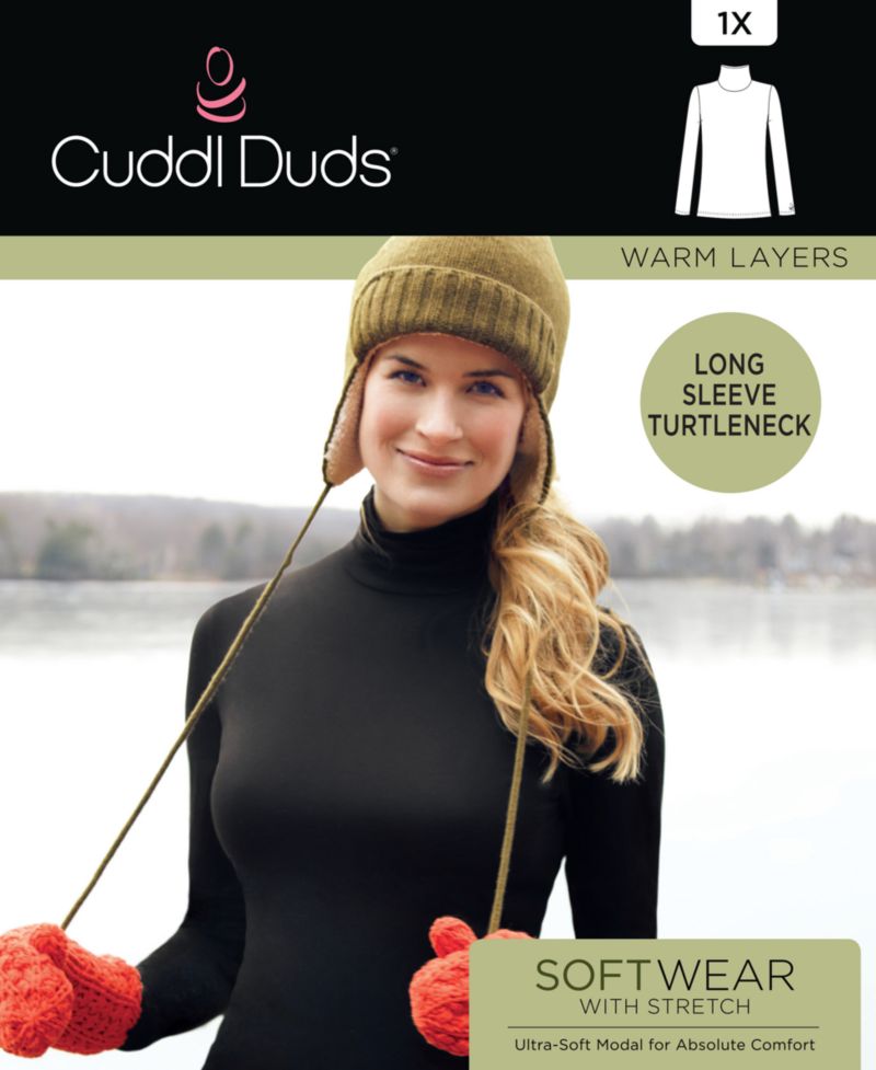 Plus Size Softwear with Stretch Turtleneck