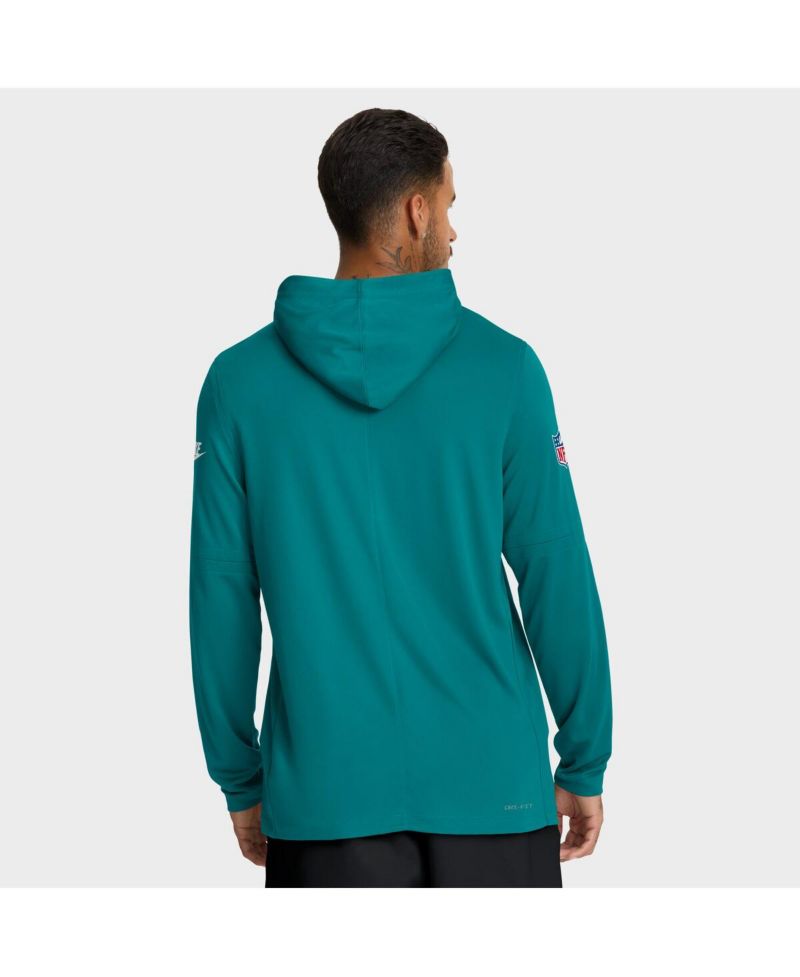 Men's Aqua Miami Dolphins Big & Tall Alt Pack Dri-FIT Long Sleeve Hoodie T-Shirt
