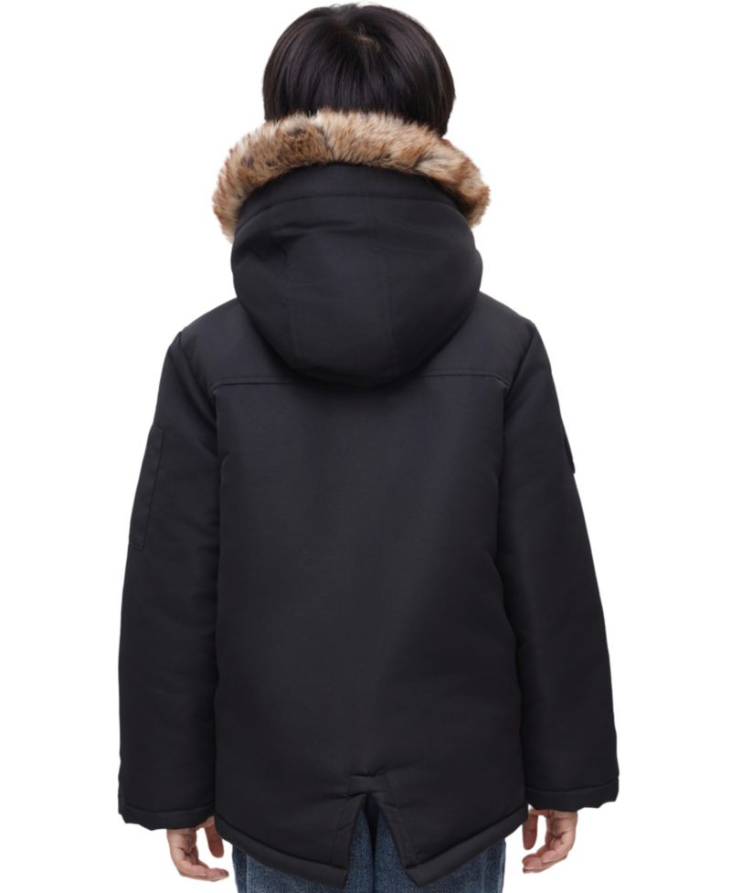 Boys Parka Jacket with Lined Hood
