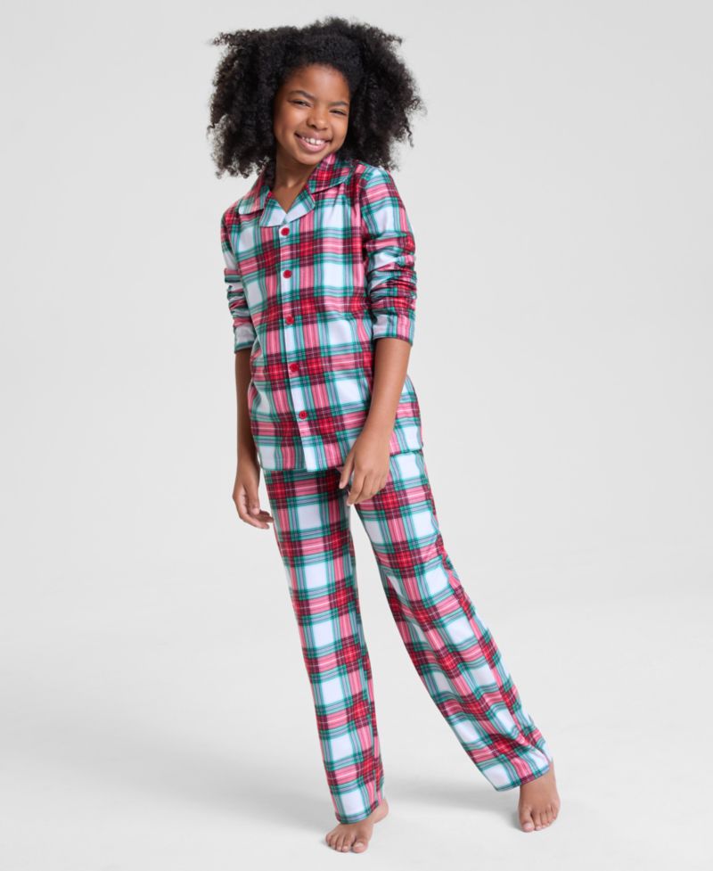 Kids 2T-16 Merry Plaid Pajama Set