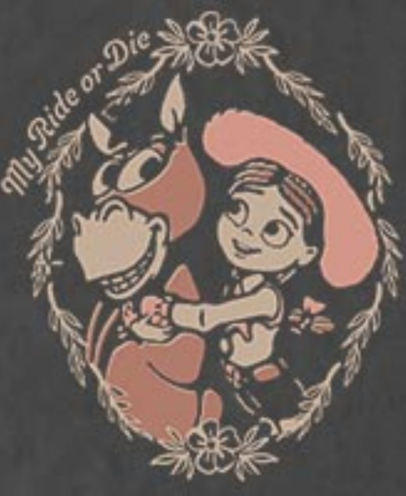 Men's Disney Pixar Toy Story Jessie and Bullseye My Ride or Die Graphic T-Shirt