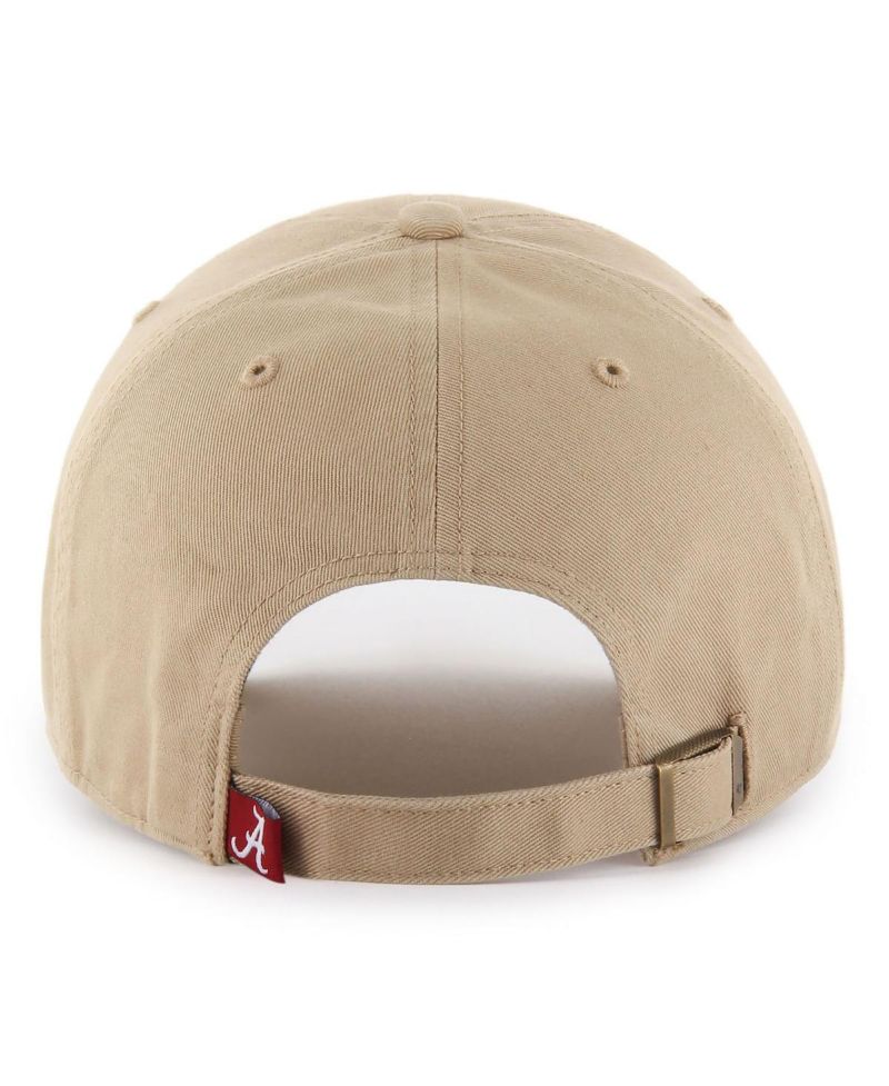 Men's Khaki Alabama Crimson Tide Clean Up Adjustable Hat