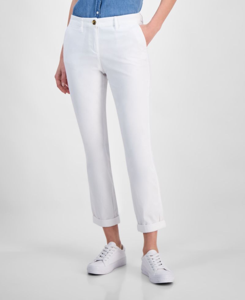 Women's Montauk Solid Cuffed Chino Pants