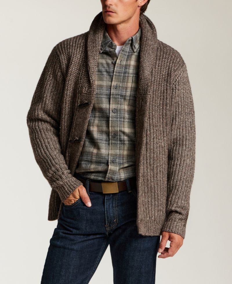 Men's Mixy Shawl Collar Cardigan Sweater