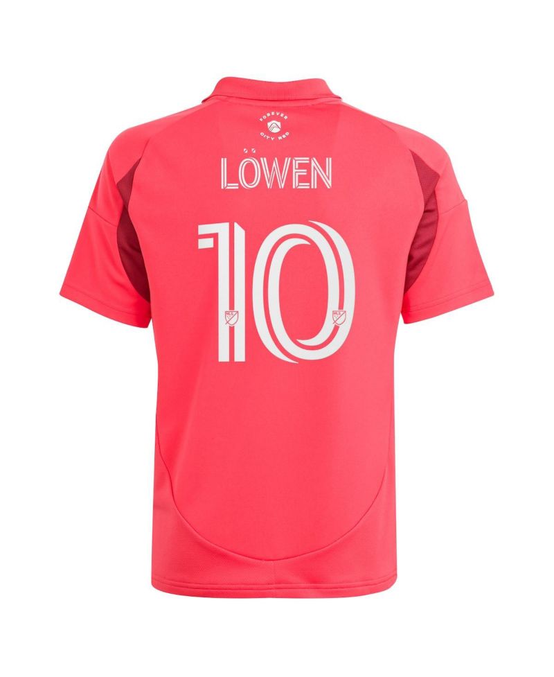 Big Boys and Girls Eduard L&ouml;wen Red St. Louis City SC 2025 Forever CITY Red Replica Player Jersey