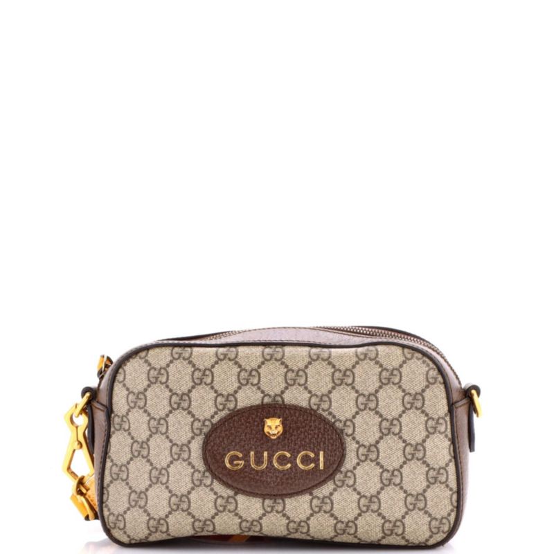 Neo Vintage Camera Messenger Bag GG Coated Canvas