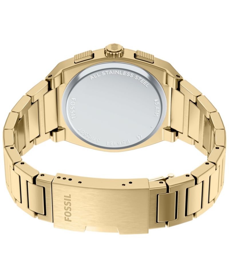 Men's Everett Chronograph Gold-Tone Stainless Steel Watch 44mm