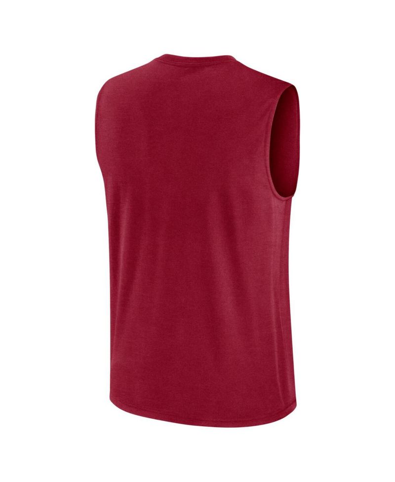 Men's Crimson Oklahoma Sooners Primetime Tricode Legend Dri-FIT Tank Top