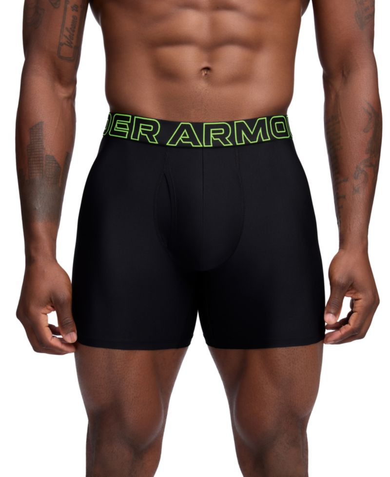 Men's Performance Tech Mesh Solid 6" Boxer Briefs - 3-pack