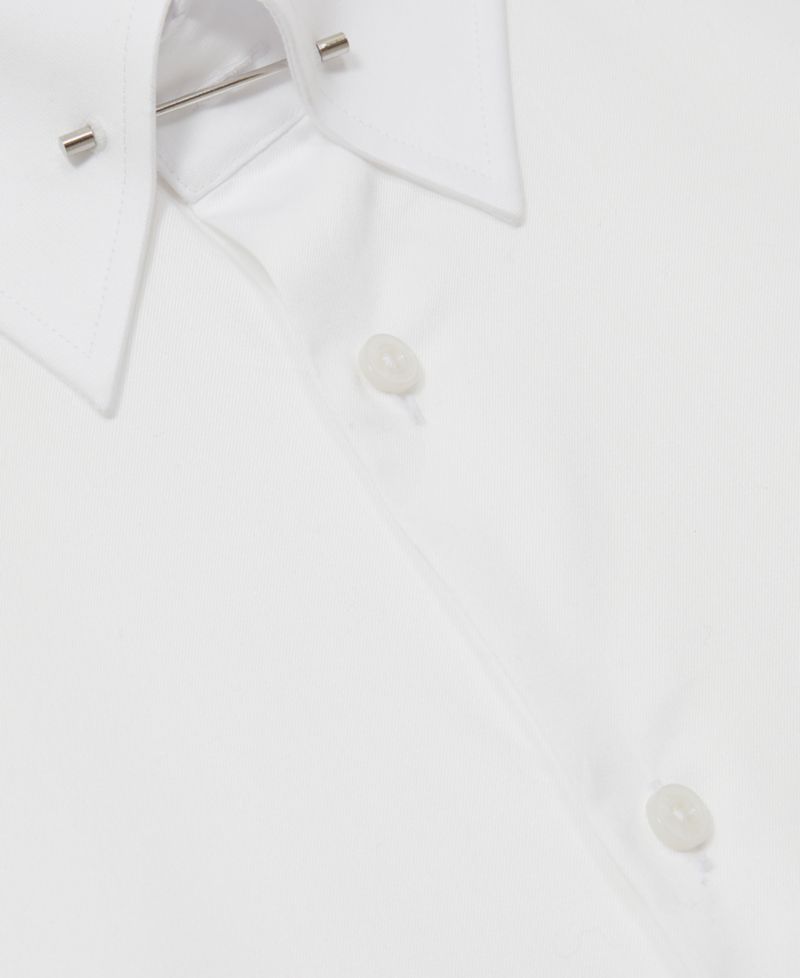 Men's Caldwell Regular-Fit Cotton Pin-Collar Shirt