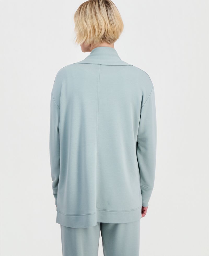 Petite LuxLounge French Terry Fleece Cardigan