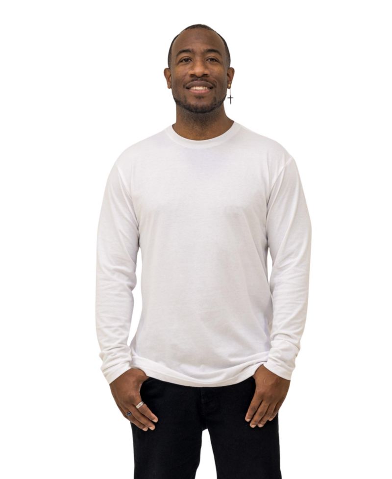 Men's Standard Long Sleeve Crew Neck, 6-Pack