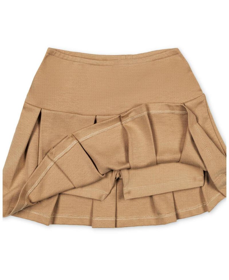 Girls' 4-16 Pleated Ponte Skirt