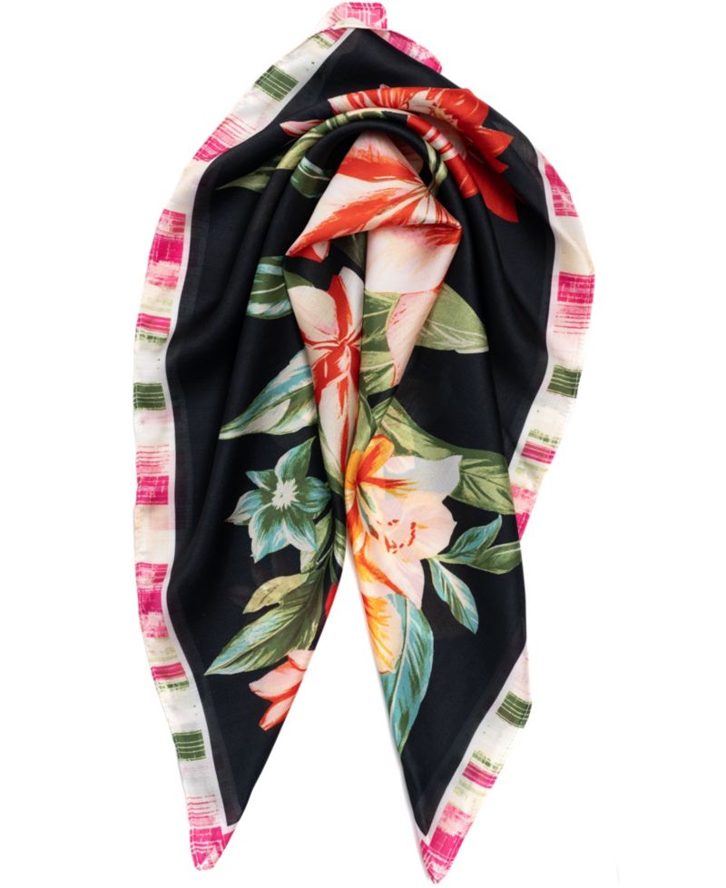 Jungle Floral Square Scarf