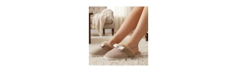 Womens Rhinestone Slippers (Adults)