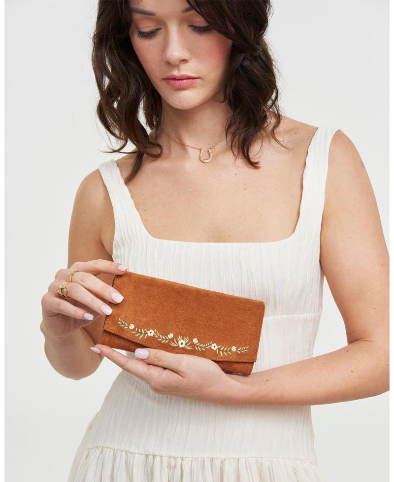 Women's Floral Embroidered Purse