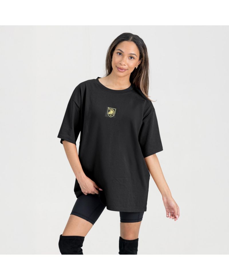 Women's Black Army Black Knights Oversized Back at Ya T-Shirt