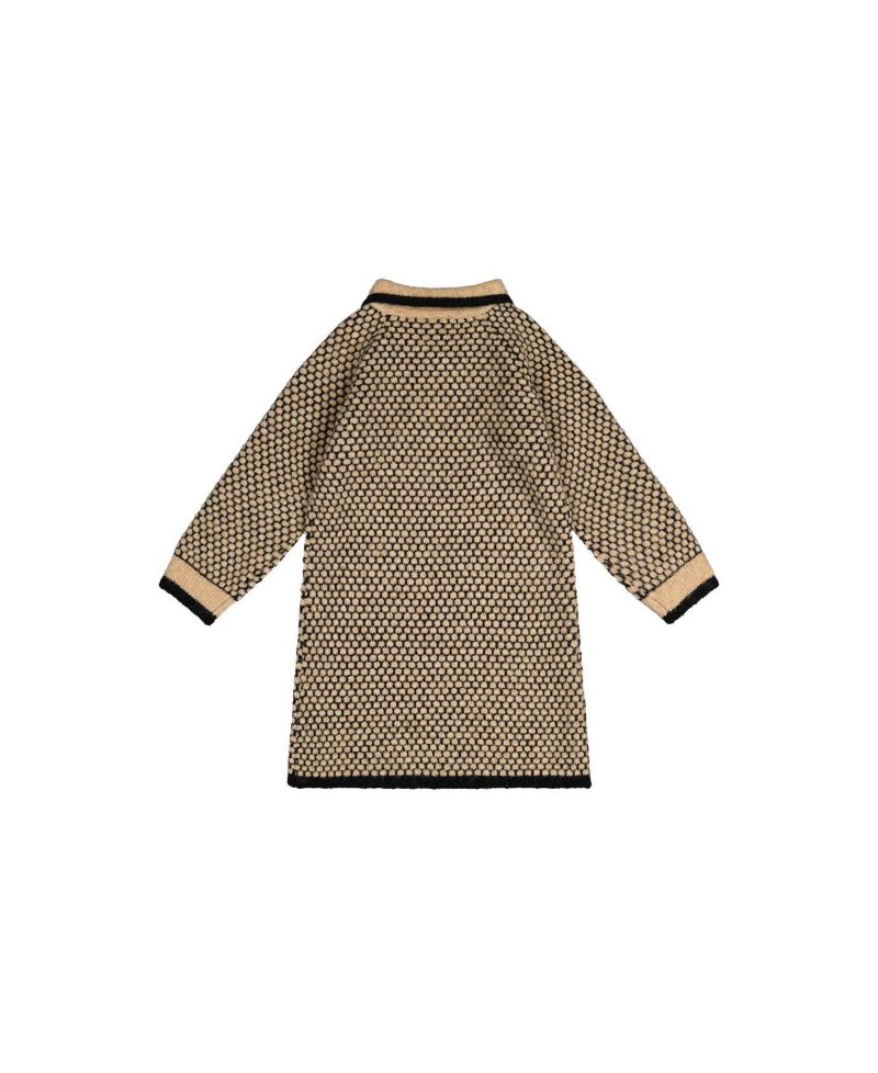 Little and Big Girl 6-14 Knit Dress with Collar