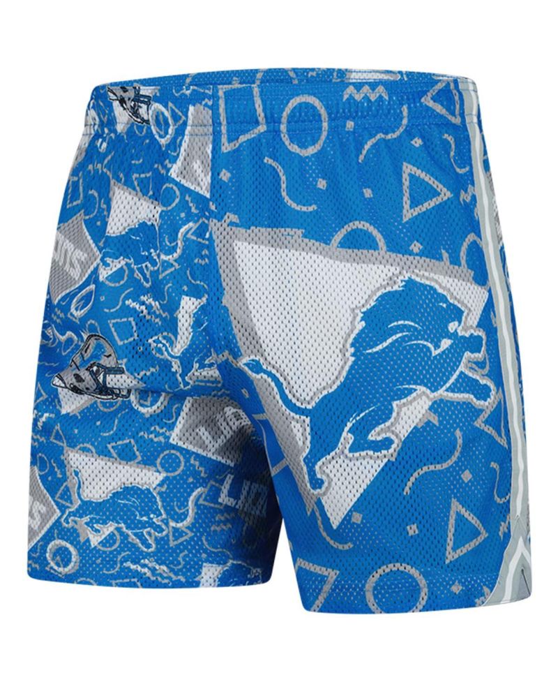 Men's Blue Detroit Lions Mesh Shorts