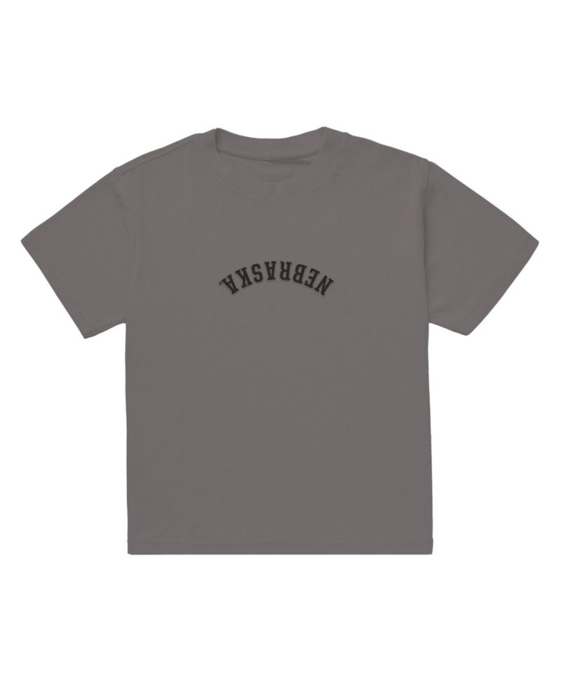 Men's Brown Nebraska Huskers Upside Down Embroidered Vintage Heavyweight T-Shirt