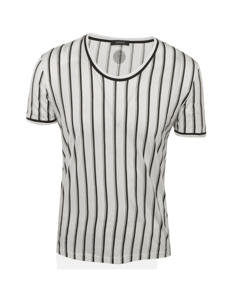 Women's Striped Jersey Scoop Neck T-Shirt