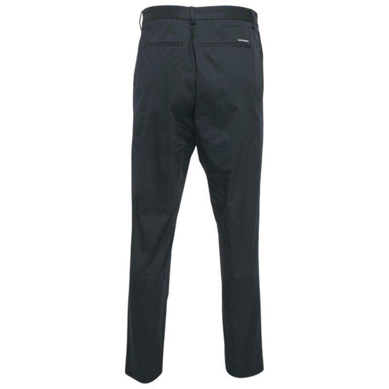 Men's Black Cotton Tailored Trousers