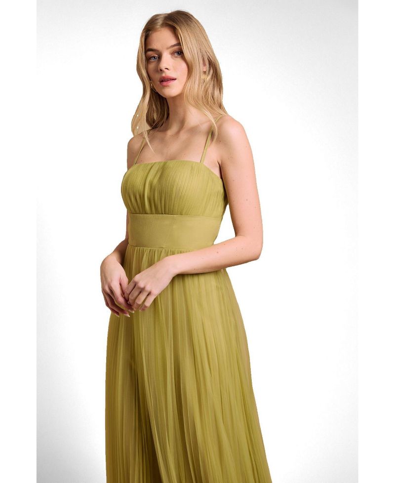 Women's Sweetheart Neck Corset Detail Maxi Dress