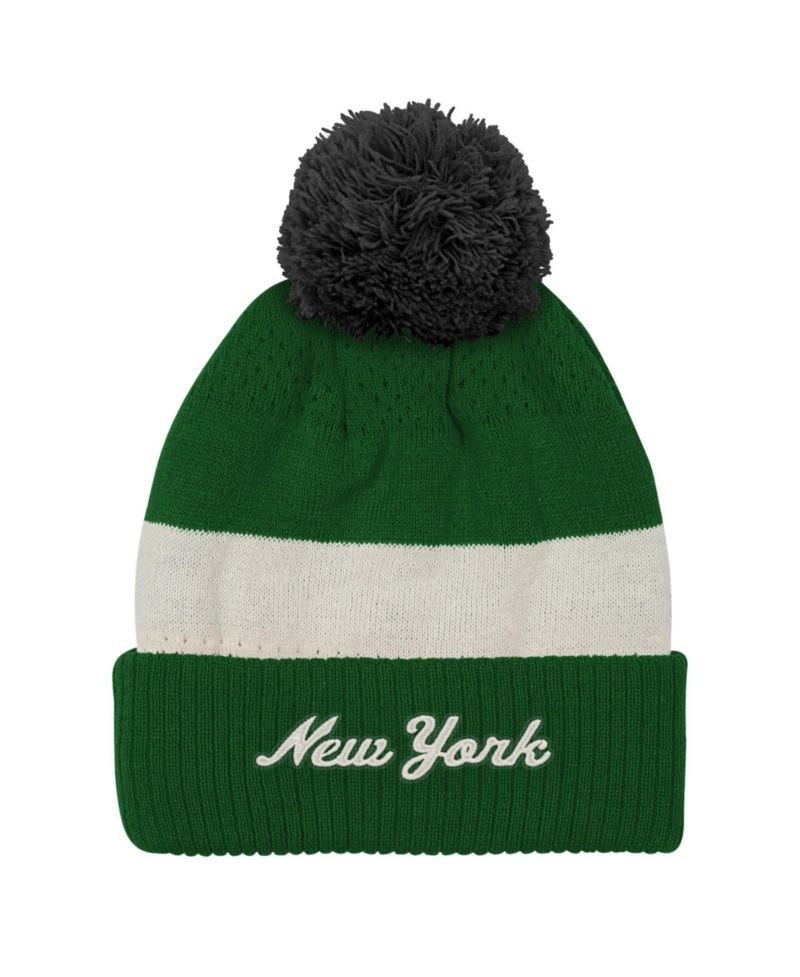 Big Boys and Girls New York Jets Modern Fan Cuffed Pom Knit Hat