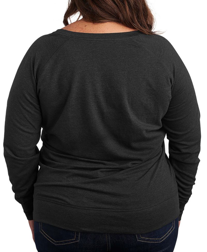 Plus Size Disney Halloween Minnie Mouse Boo Crew French Terry Long Sleeve T-Shirt