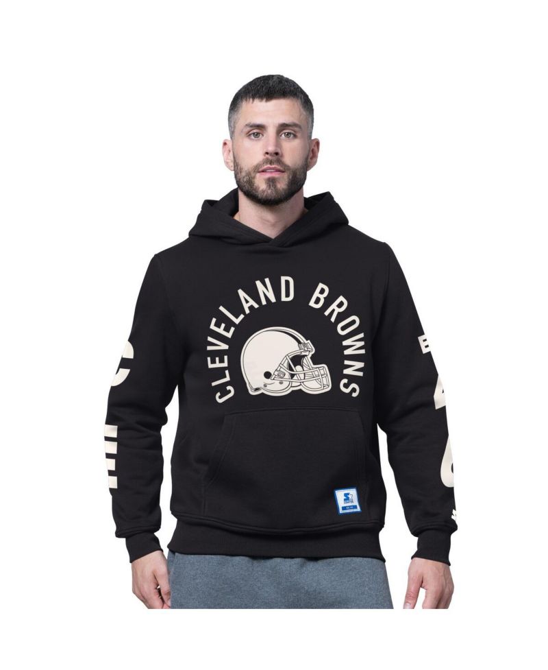 Men's Black Cleveland Browns Handoff Fleece Hoodie Sweatshirt