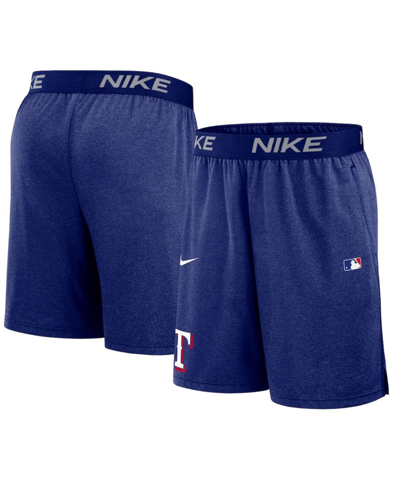 Men's Royal Texas Rangers Authentic Collection Performance Knit Shorts