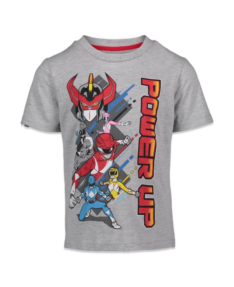 Boys Pink Ranger Yellow Ranger Red Ranger 2 Pack T-Shirts to