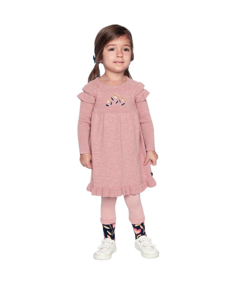 Little and Big Girl(6-8) Knitted Dress