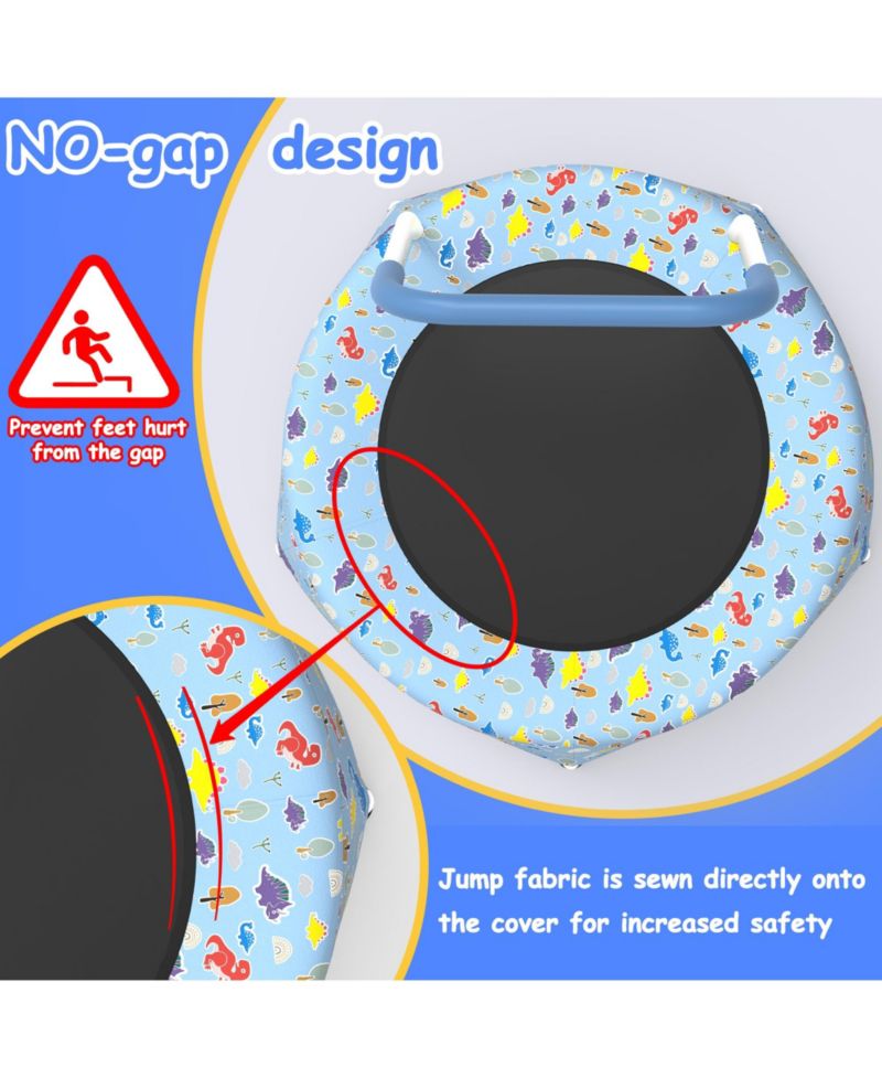 28-inch Toddler Trampoline for Kids 1 Year Plus with Handle, Baby Gifts for Boys and Girls, Indoor and Outdoor