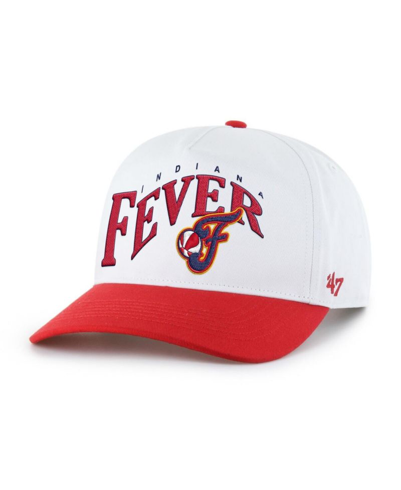 Men's and Women's White Indiana Fever Dom Wave Two-Tone Hitch Adjustable Hat