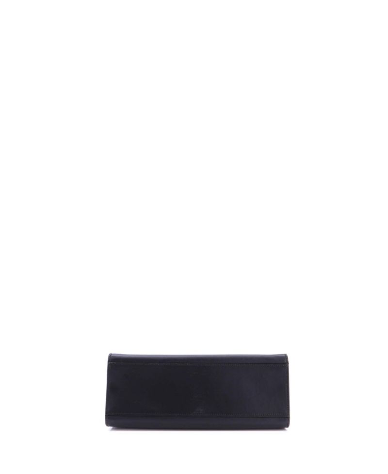 Small Bamboo Buckle Tote Leather
