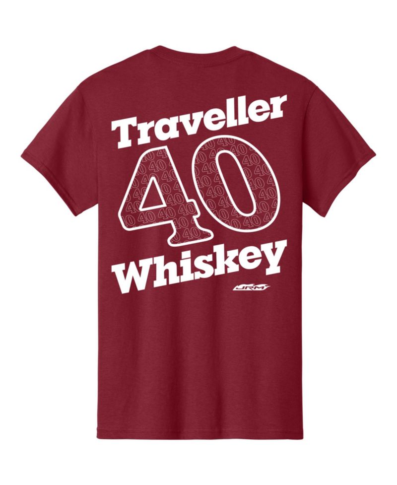 Men's Cardinal Justin Allgaier Traveler Whiskey T-Shirt