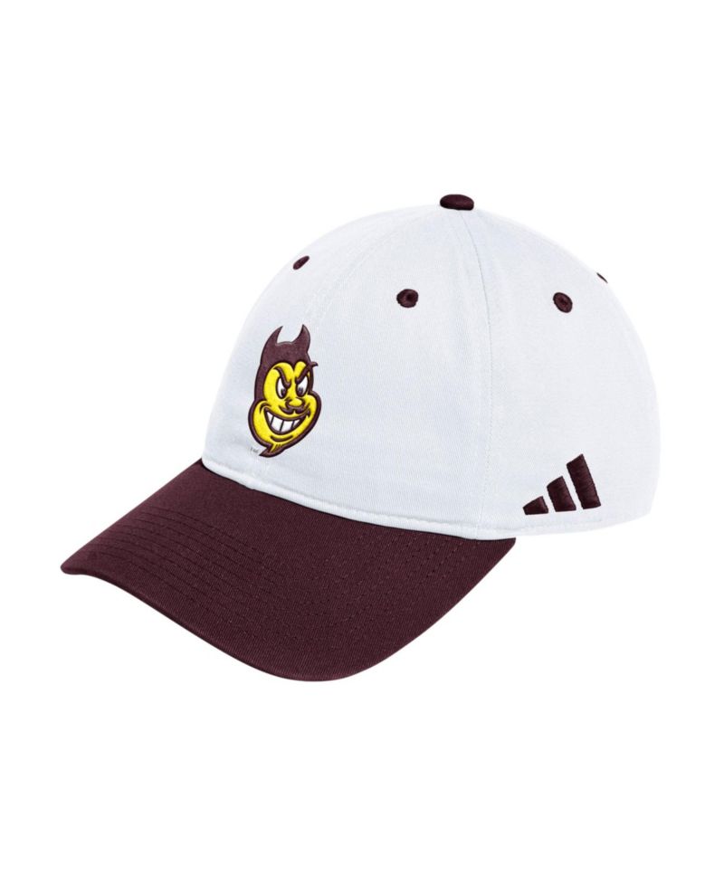 Men's and Women's White/Maroon Arizona State Sun Devils Seasonal Baseball Slouch Adjustable Hat