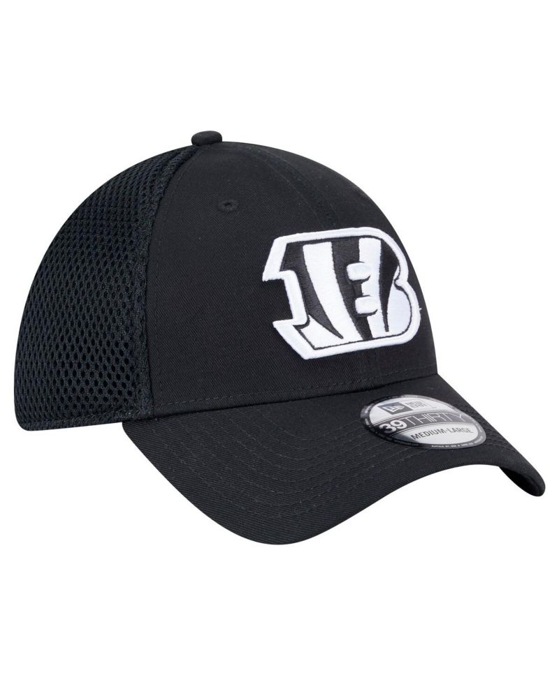 Men's Black Cincinnati Bengals Main Neo 39THIRTY Flex Hat