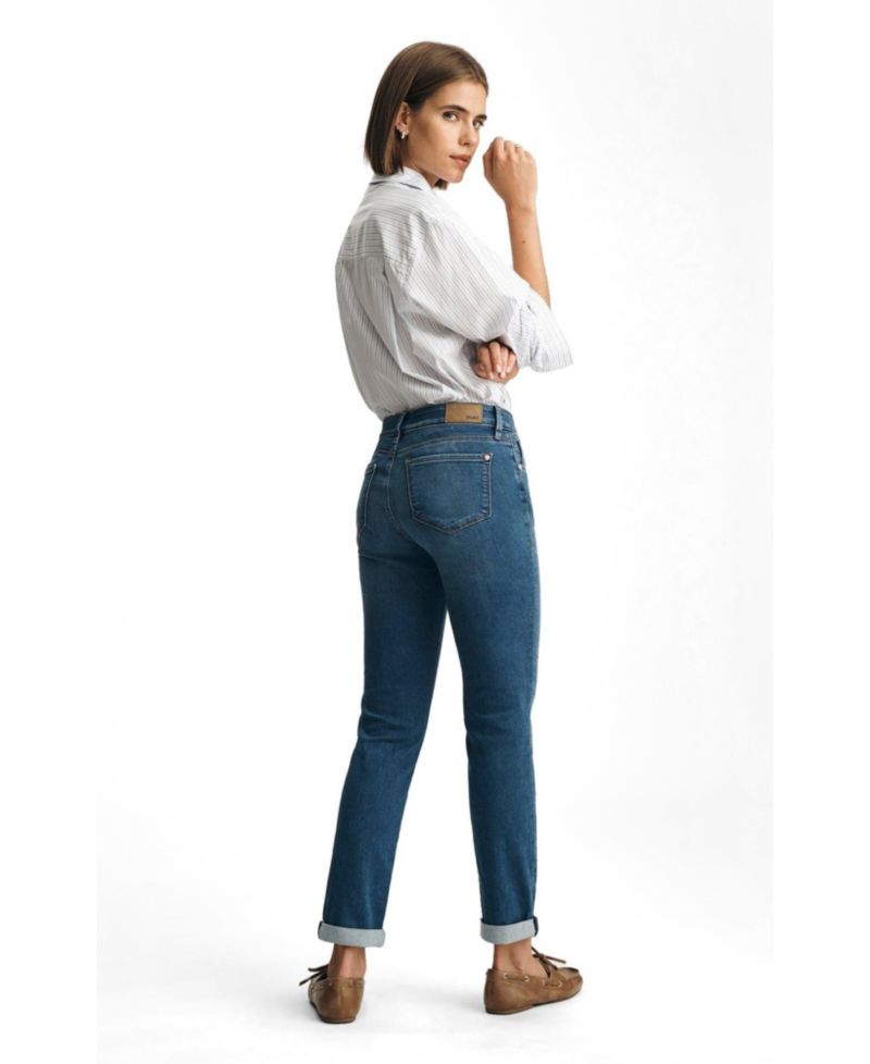 Women's Emma Mid Rise Slim Boyfriend Jeans