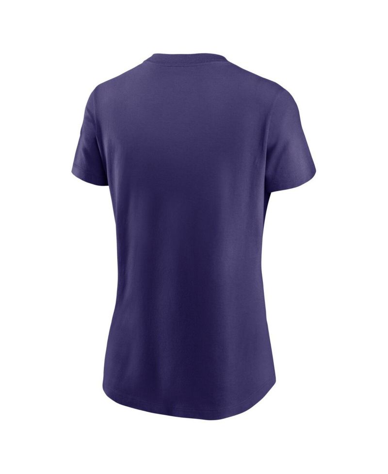 Women's Purple Clemson Tigers Local Script T-Shirt