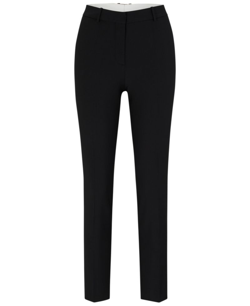 BOSS by Women's Wool Regular-Fit Cropped Pants