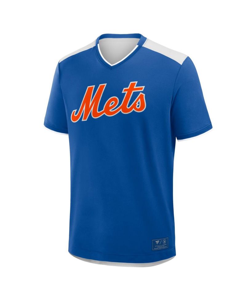 Men's Royal New York Mets Walk Off V-Neck T-Shirt