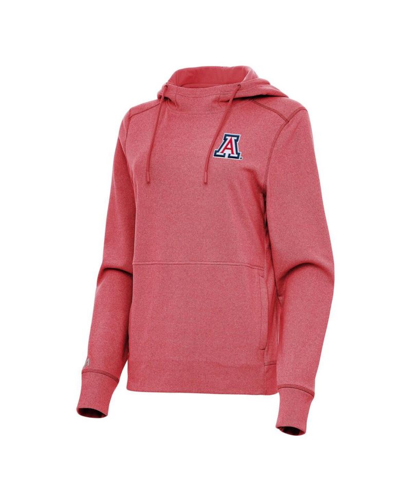 Women's Heather Red Arizona Wildcats Justice Pullover Hoodie