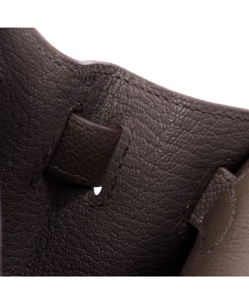 Kelly 28 Handbag Grey Epsom with Gold Hardware