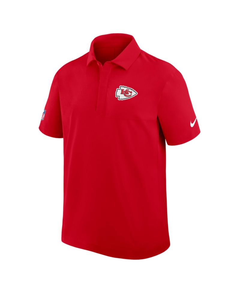 Men's Red Kansas City Chiefs Sideline City Pride Woven Performance Polo Shirt
