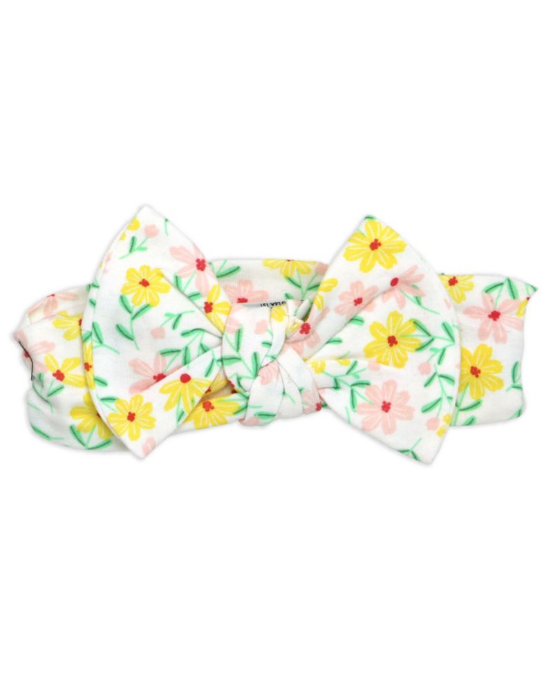 Baby Girls' Short-Sleeve Bodysuit, Pant and Headband, 3-Piece Set