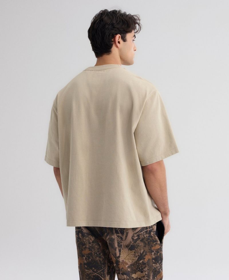 Men's Sepia Tint Los Angeles Dodgers Iconic Heavyweight T-Shirt